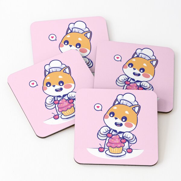 Item preview, Chef Shiba Inu: Cute Dog Cooking Cake - Cartoon Illustration designed and sold by hjian8219.