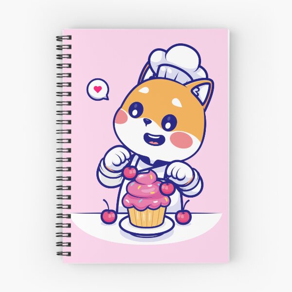 Item preview, Chef Shiba Inu: Cute Dog Cooking Cake - Cartoon Illustration designed and sold by hjian8219.