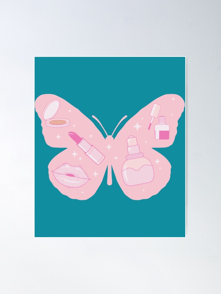 Coquette Aesthetic Butterfly Downtown Aesthetic Girl 1 Poster for Sale by  Mozzfg