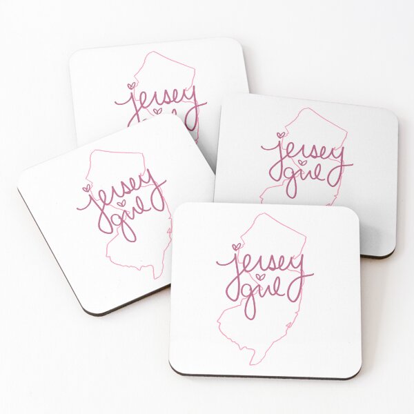 Item preview, Pink Jersey/New Jersey Girl State Outline designed and sold by evelynmm.