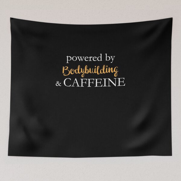 Item preview, Powered By Bodybuilding And Caffeine designed and sold by theredteacup.