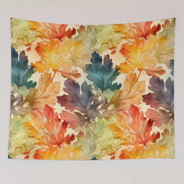 Item preview, Beautiful Autumn colored Oak Leaf Print designed and sold by PaperieJennifer.