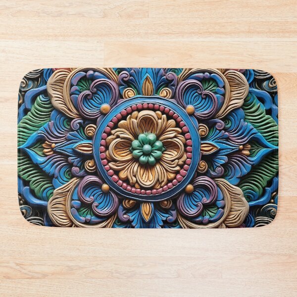Item preview, Vibrant Colorful 3D Brazilian Style Floral Pattern designed and sold by Lamarcy.