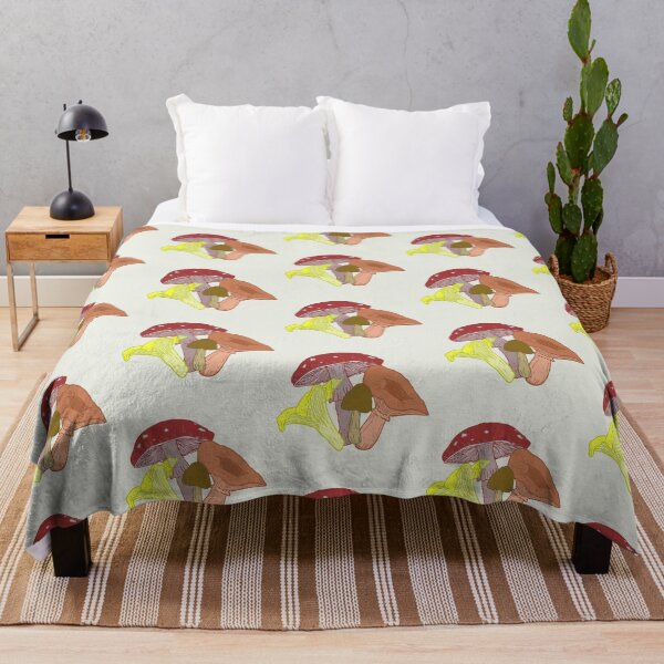 Item preview, Yellow Red Orange and Brown Mushrooms designed and sold by Lil-Bit-Batty.