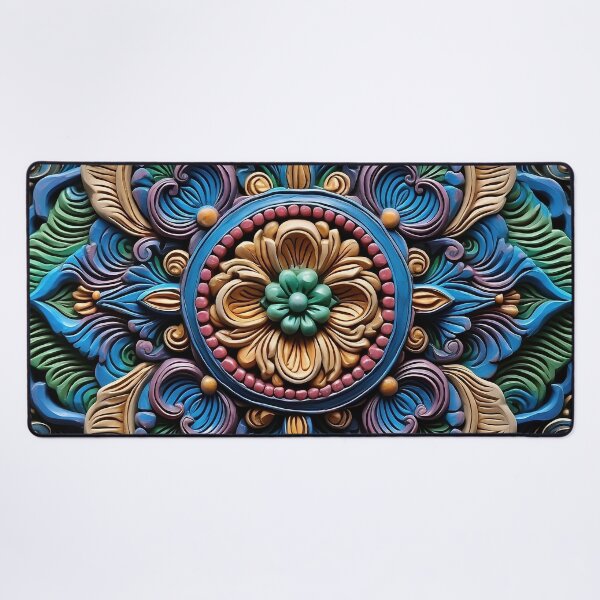 Item preview, Vibrant Colorful 3D Brazilian Style Floral Pattern designed and sold by Lamarcy.
