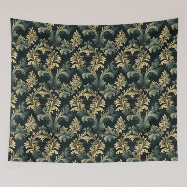 Item preview, Vintage Style Green Damask designed and sold by SpDesignsC.