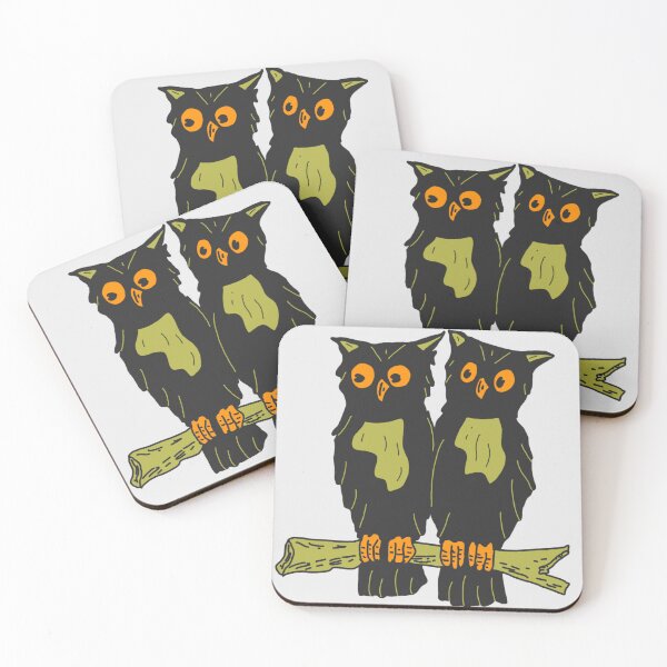 Item preview, Vintage Halloween Style Owls, Halloween Owls designed and sold by CreepingWillow.