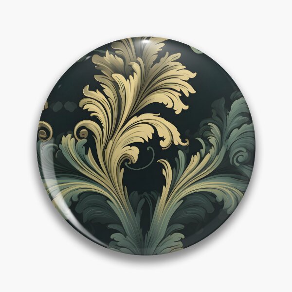 Item preview, Vintage Style Green Damask designed and sold by SpDesignsC.