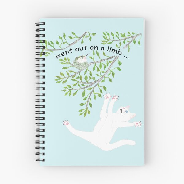 Item preview, Went Out on a Limb - Cat Falling from Thin Branch designed and sold by DoodleArtsShop.