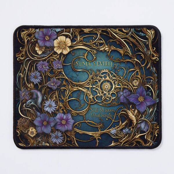 Item preview, Steampunk Flowers and Rusty Clockwork with Dark Background designed and sold by BrandonArtWorld.
