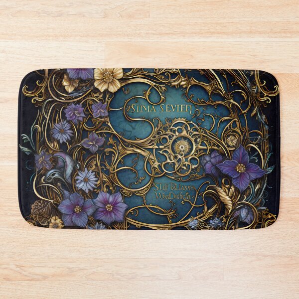 Item preview, Steampunk Flowers and Rusty Clockwork with Dark Background designed and sold by BrandonArtWorld.