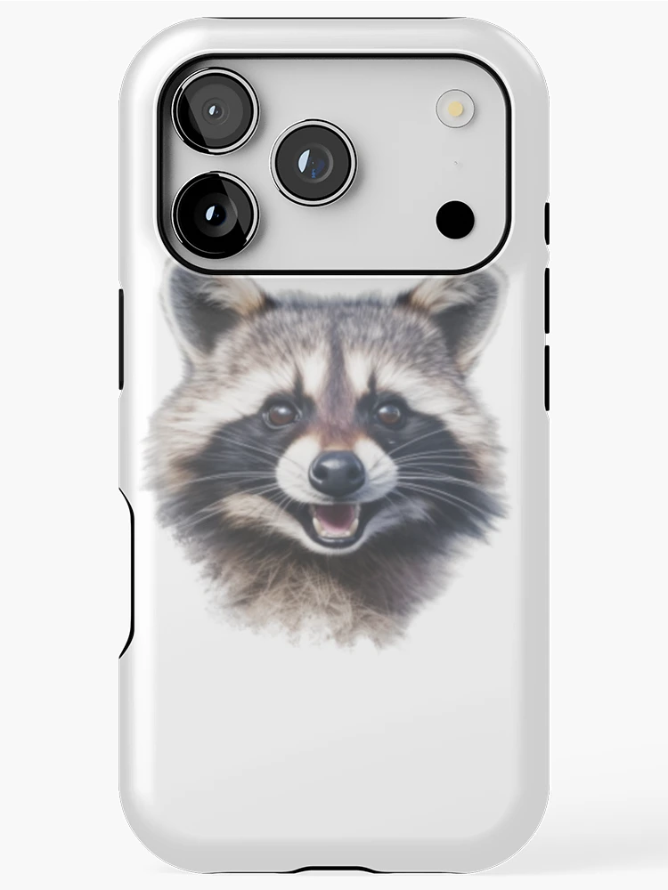 Thumbnail 1 of 4, iPhone Case, Smiling Racoon designed and sold by GraphicsJCM.