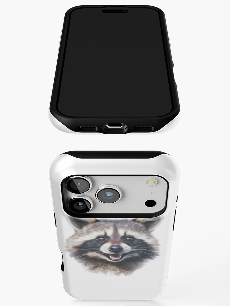 Thumbnail 3 of 4, iPhone Case, Smiling Racoon designed and sold by GraphicsJCM.
