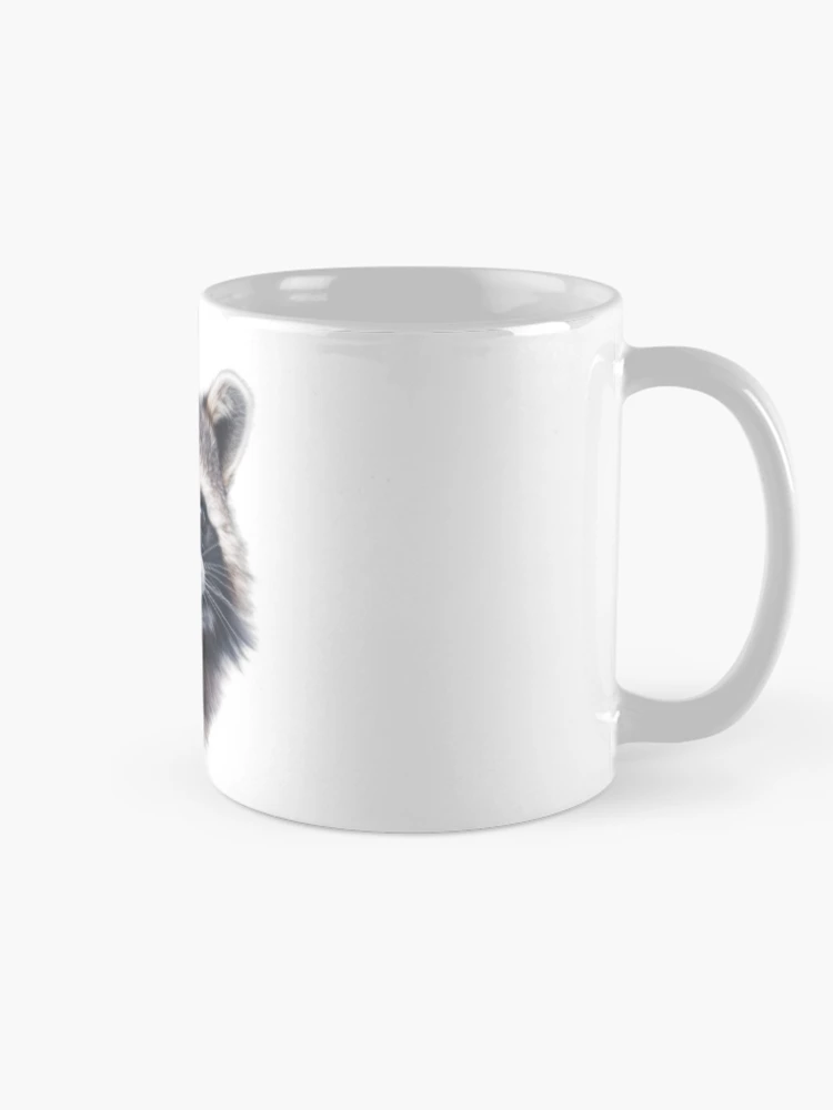 Thumbnail 3 of 6, Coffee Mug, Smiling Racoon designed and sold by GraphicsJCM.
