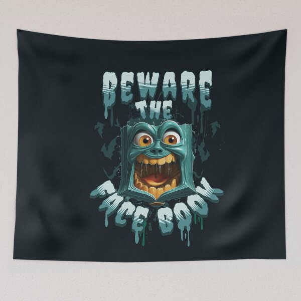 Item preview, Beware the Face Book - Spooky Halloween 2023  designed and sold by Sir Meow Meow.