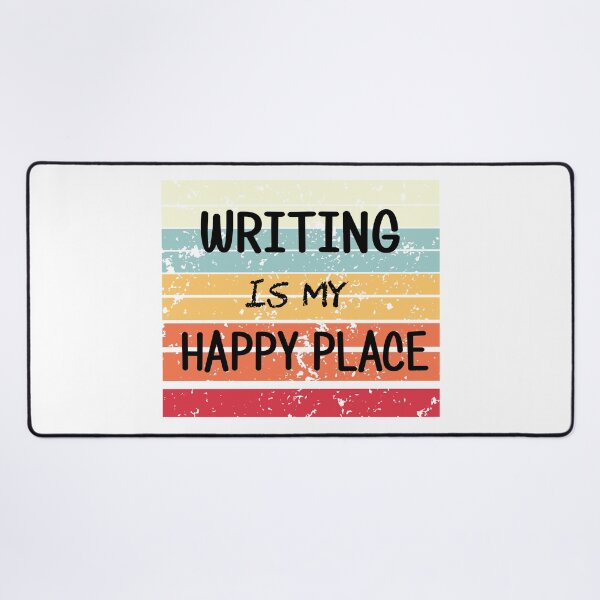 Item preview, Writing is My Happy Place: Retro Sunset Design for Writers designed and sold by The-Angry-Gnome.