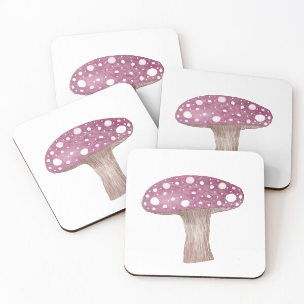 Item preview, Pink Spotted Mushroom Doodle designed and sold by adriablack.