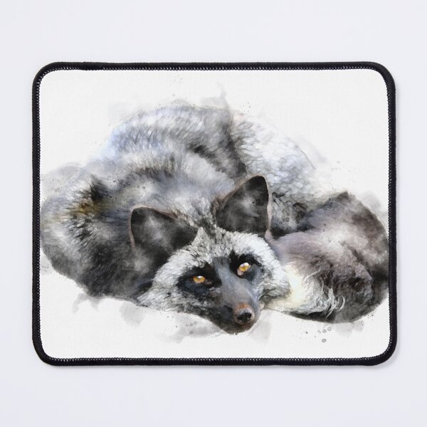 Item preview, Silver Fox Watercolour Artwork designed and sold by Typeglyphs.