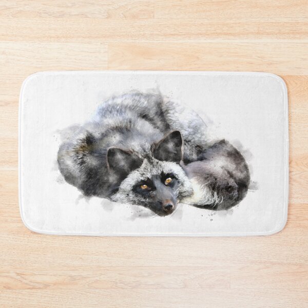 Item preview, Silver Fox Watercolour Artwork designed and sold by Typeglyphs.