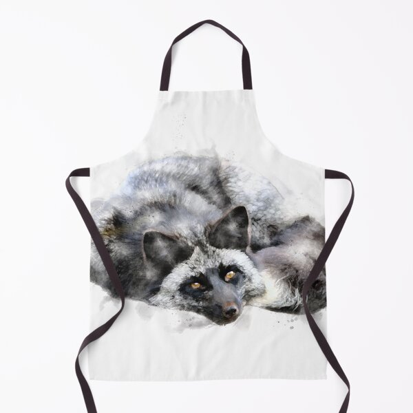 Item preview, Silver Fox Watercolour Artwork designed and sold by Typeglyphs.