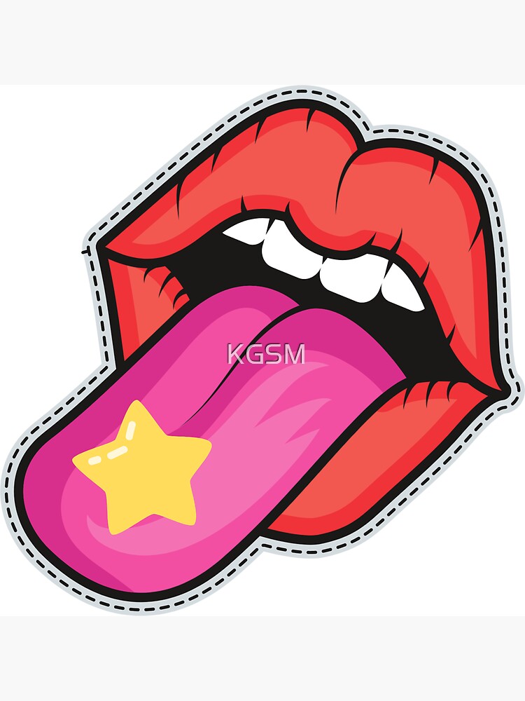 Cool Iron On Patches (only mouth) Magnet for Sale by KGSM