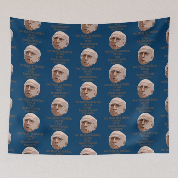 Item preview, Larry David Quote Human Contact   designed and sold by ebande.