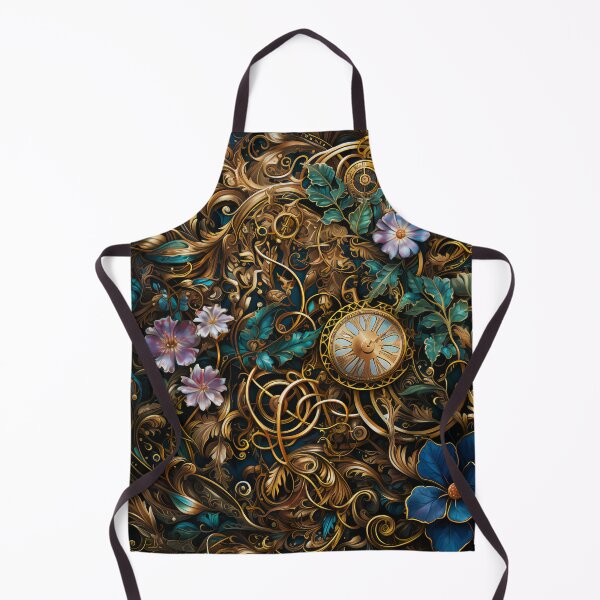 Item preview, Steampunk Flowers and Rusty Clockwork with Dark Background designed and sold by BrandonArtWorld.
