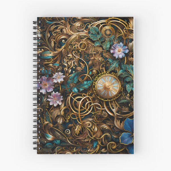 Item preview, Steampunk Flowers and Rusty Clockwork with Dark Background designed and sold by BrandonArtWorld.