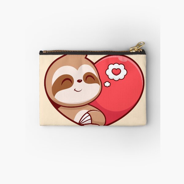 Item preview, Sloth Love: Cute Sloth Making a Love Heart Sign - Cartoon Illustration designed and sold by hjian8219.