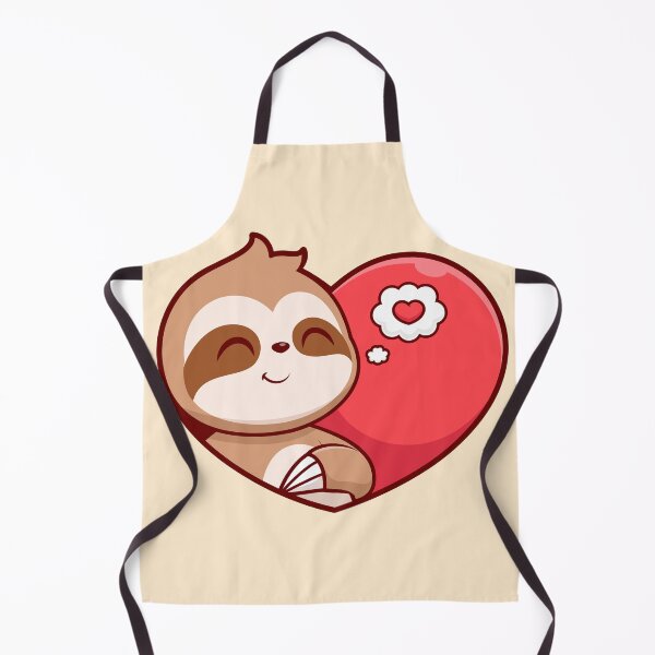 Item preview, Sloth Love: Cute Sloth Making a Love Heart Sign - Cartoon Illustration designed and sold by hjian8219.