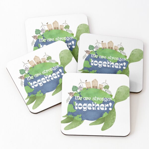 Item preview, We are stronger together- working together we can save the planet and all the creatures in it designed and sold by Janetlousart.