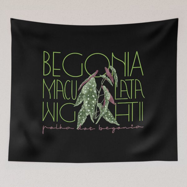 Item preview, Begonia Maculata Botanical Plant Lover designed and sold by TypesetStudio.
