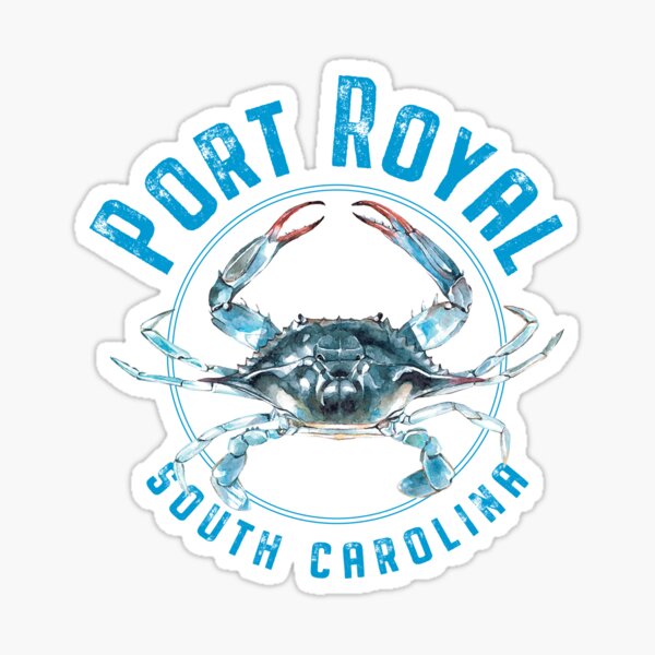Item preview, Port Royal South Carolina Blue Crab Design designed and sold by Futurebeachbum.