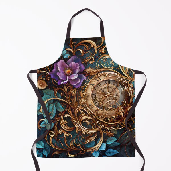 Item preview, Steampunk Flowers and Rusty Clockwork with Dark Background designed and sold by BrandonArtWorld.