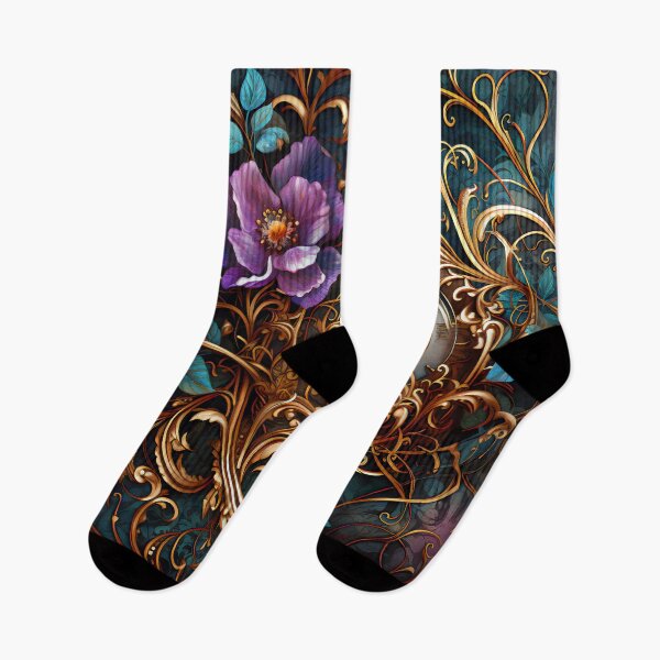 Item preview, Steampunk Flowers and Rusty Clockwork with Dark Background designed and sold by BrandonArtWorld.