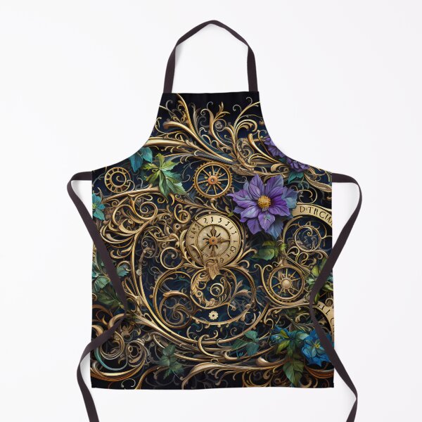 Item preview, Steampunk Flowers and Rusty Clockwork with Dark Background designed and sold by BrandonArtWorld.
