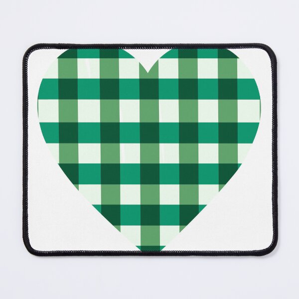 Item preview, Copy of Green and Black Plaid Heart designed and sold by Allie Rockhill.