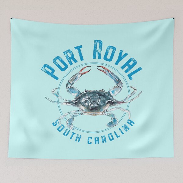 Item preview, Port Royal South Carolina Blue Crab Design designed and sold by Futurebeachbum.