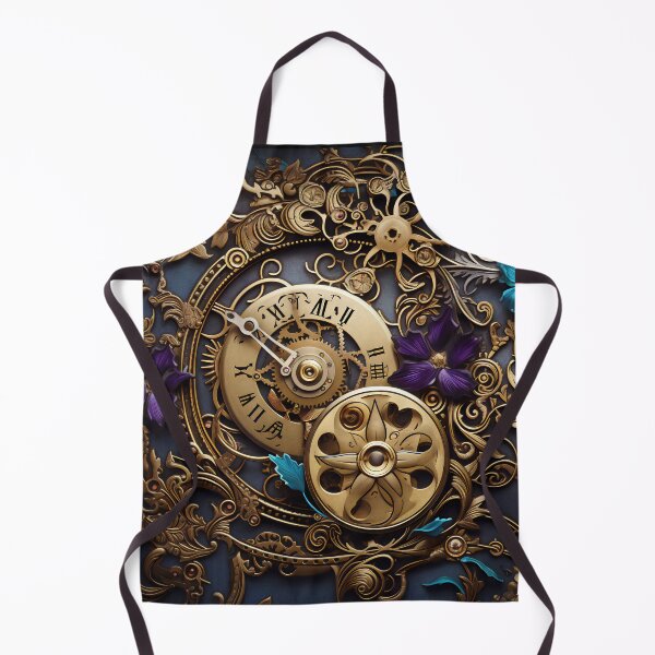Item preview, Steampunk Flowers and Rusty Clockwork with Dark Background designed and sold by BrandonArtWorld.