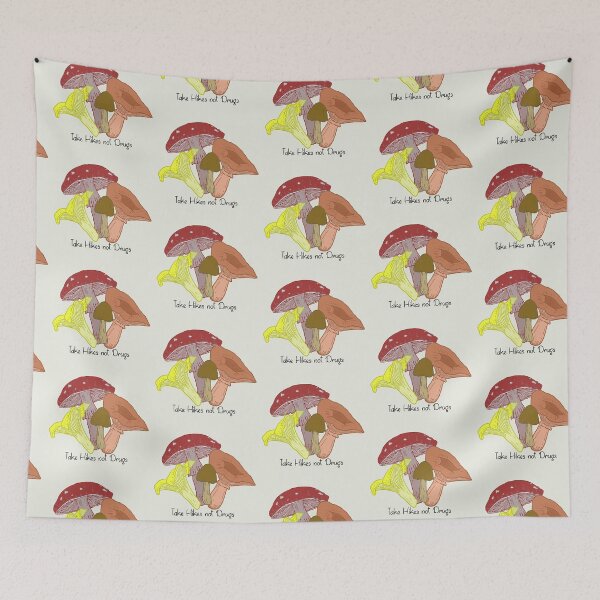 Item preview, Take Hikes not Drugs Mushrooms designed and sold by Lil-Bit-Batty.