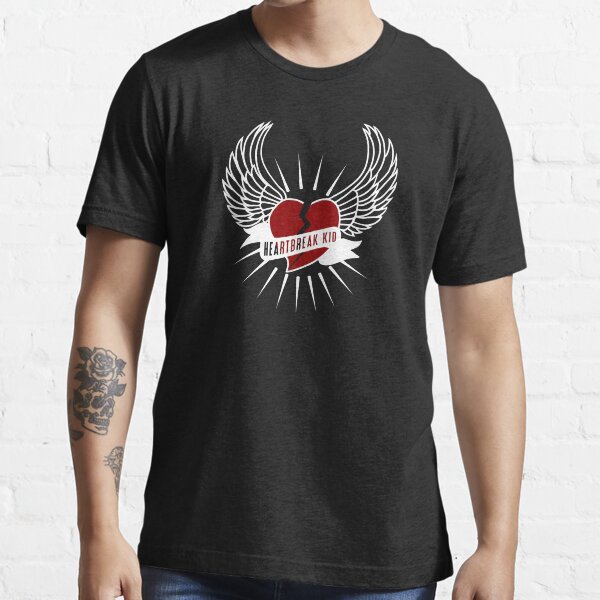 "Heartbreak kid white wings broken red heart" Tshirt by polygrafix