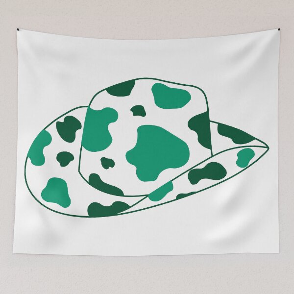 Item preview, Dark Green and Light Green Cowboyhat designed and sold by Allie Rockhill.