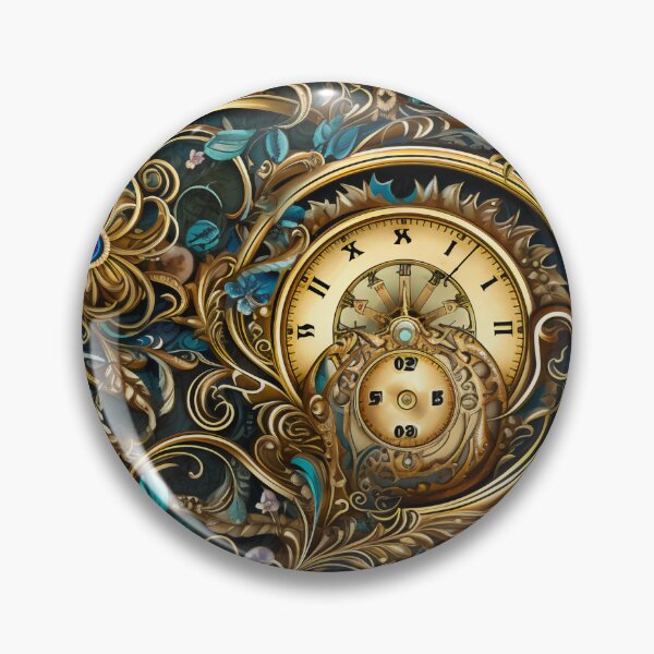 Item preview, Steampunk Flowers and Rusty Clockwork with Dark Background designed and sold by BrandonArtWorld.