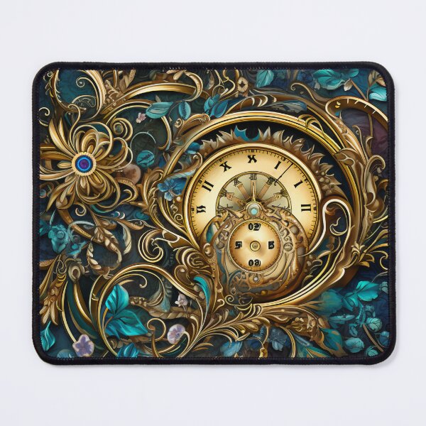 Item preview, Steampunk Flowers and Rusty Clockwork with Dark Background designed and sold by BrandonArtWorld.