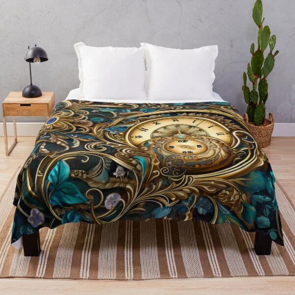 Item preview, Steampunk Flowers and Rusty Clockwork with Dark Background designed and sold by BrandonArtWorld.
