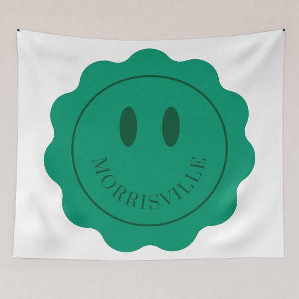 Item preview, Morrisville Smiley Face Light Green designed and sold by Allie Rockhill.