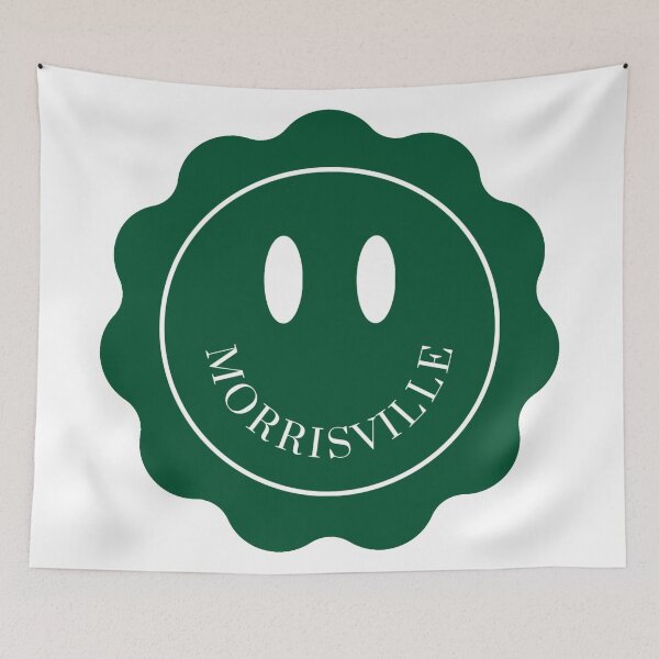 Item preview, Morrisville Smiley Face Dark Green designed and sold by Allie Rockhill.