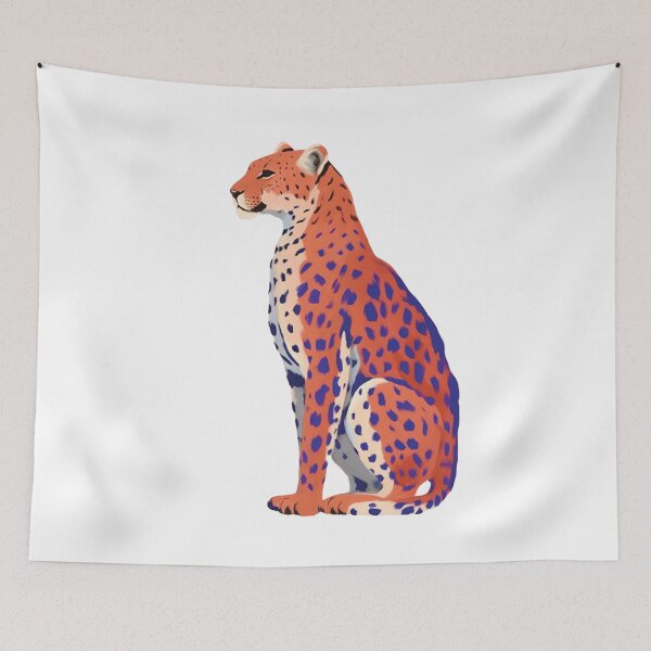 Aperçu de l'œuvre Cheetah Terracotta Big Cat Lover créée et vendue par Lovegrass Prints.