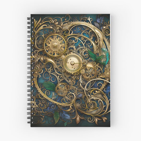 Item preview, Steampunk Flowers and Rusty Clockwork with Dark Background designed and sold by BrandonArtWorld.