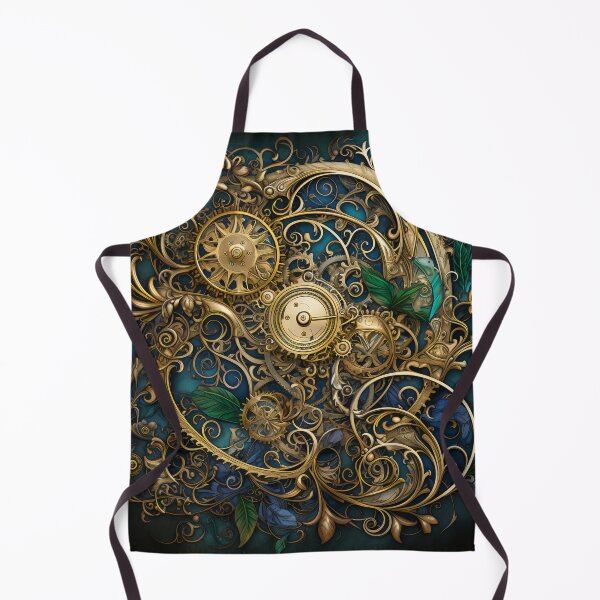 Item preview, Steampunk Flowers and Rusty Clockwork with Dark Background designed and sold by BrandonArtWorld.
